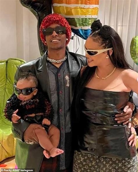 Pregnant Rihanna Celebrates Easter with A$AP Rocky and Baby.